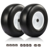 FAHKNS front view of two 13x5.00-6 tires showing tubeless design and durability