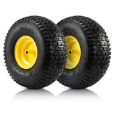 FAHKNS front view wheel assembly showing tire and rim for easy replacement benefit