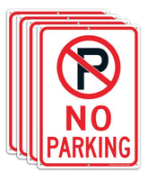 Faittoo front view no parking sign showing bold symbol and clear message for enforcement
