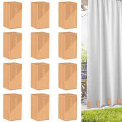 FALHBBA front packaging showing 24 magnetic curtain weights and benefits