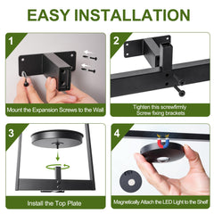 FancyPlus LED lighting on frames adding adjustable mood illumination