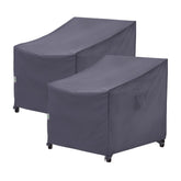F&J Outdoors front view of covered lounge chair showing full protection and neat fit