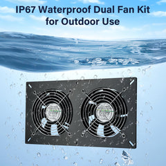 Fanspex ventilador frontal en funcionamiento para ventilación rápida