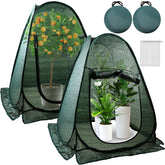 Fantang front view of tent open showing protection and shade