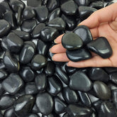 FANTIAN front pack showing 10 lb black pebbles for landscaping