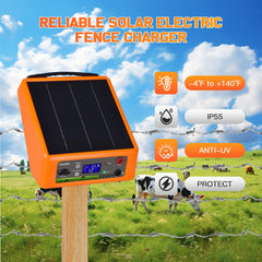FarmNix solar panel in sunlight charging built-in battery for continuous operation