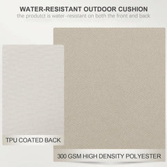 Favoyard cushions on patio dining chair demonstrating outdoor comfort