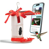 FeatherSnap front view showing feeder and camera, clear observation benefit