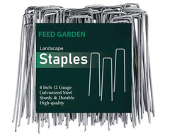 FEED GARDEN front pack of 500 staples showing bulk value and convenience