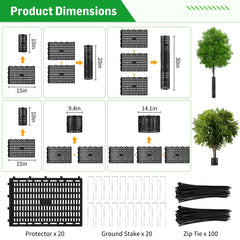 FELISTORY tree guard installed on young sapling protecting trunk from tools