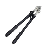FENCETECH notcher front view showing full 18-inch tool and durable frame benefit