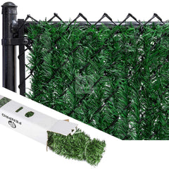 Fenpro panel installed on chain link fence demonstrating improved privacy