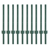FENSMILE front view of 10-pack 3ft posts showing durable powder coat benefit