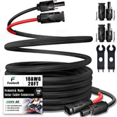 Feotech front packaging showing cable and adapter kit, durable weatherproof benefit