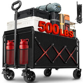 FFQ wagon front view showing sturdy frame and cargo capacity benefit