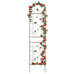 FHWTY front view assembled trellis showing full height and decorative support benefit