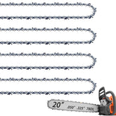 Fifchall front pack showing four 20-inch chains for quick replacement