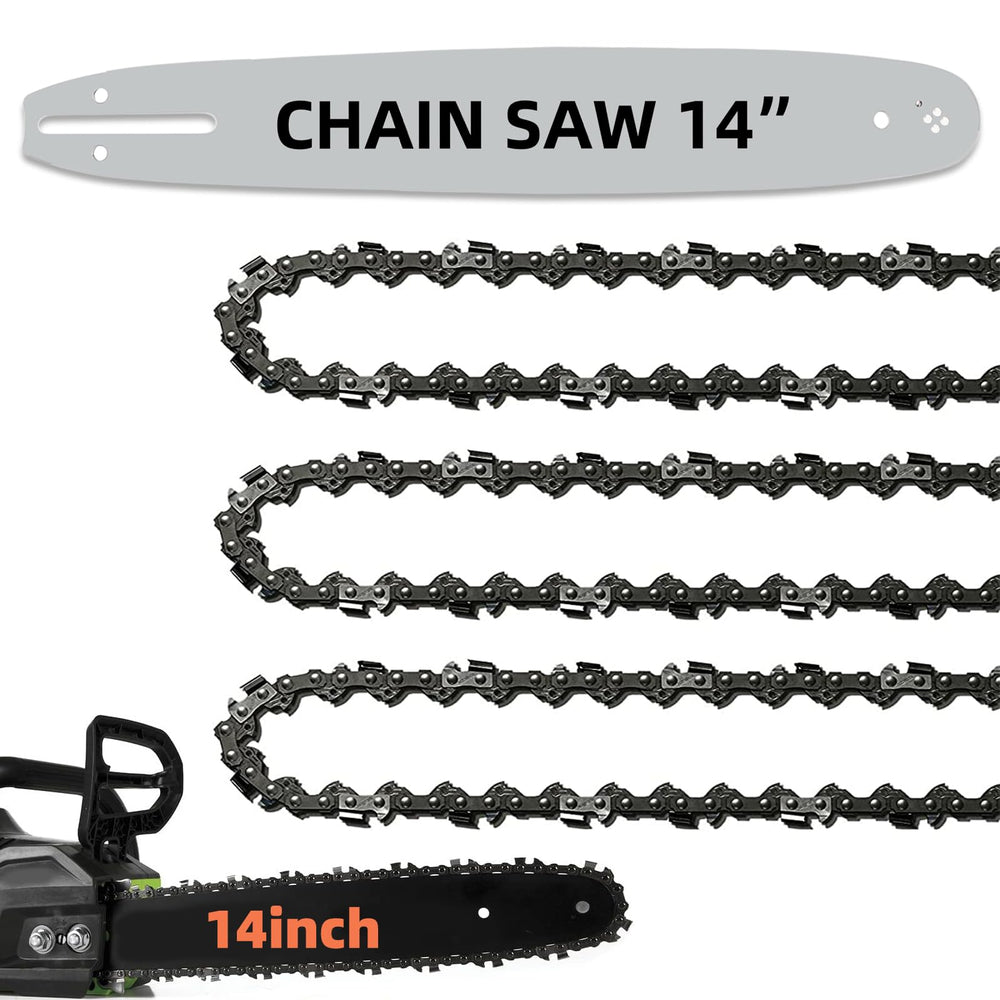 Fifchall front packaging showing 14 inch bar and three chains, ready to install