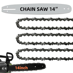 Fifchall front packaging showing 14 inch bar and three chains, ready to install