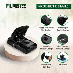 Filpestco close-up of high-tension spring mechanism highlighting reliable strike force