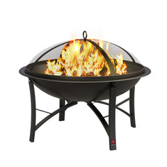 Fire Beauty front view of fire pit bowl showing stable design and portability