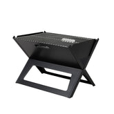 Fire Sense front view of notebook grill showing compact design and quick setup benefit