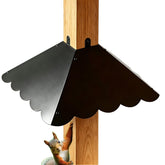 Firmlly front view wavy-edge baffle protecting feeder