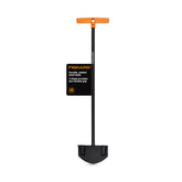 Fiskars edger front view showing full tool and T-grip for ergonomic control