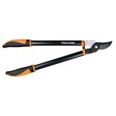 Fiskars loppers front view showing handles and cutting head for improved control