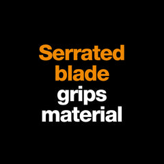 Fiskars handle detail highlighting comfort grips and reduced hand fatigue benefit