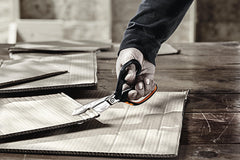 Fiskars cutting insulation demonstrating power for tough materials