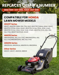 Fismiuta upper mulching blade close-up edge showing sharpness and durability