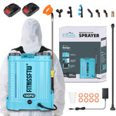 FITNISSFTW front view of backpack sprayer showing straps and tank for comfortable use