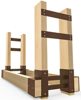Fiwithy brackets front view showing pair and support bars, durable storage solution