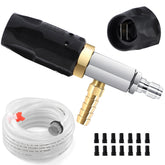 FIXFANS front view of nozzle kit packaging showing components and benefits