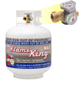 Flame King YSN230 front view showing durable steel cylinder and portability benefit