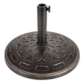 FLAME&SHADE front view bronze base showing stable design and curb appeal