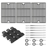 FlameDuty front packaging showing complete Nexgrill 6-burner replacement kit benefits