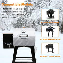 FlameDuty installed on Pit Boss pellet smoker illustrating steadier temperature control in cold