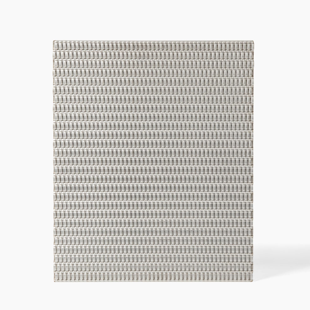 FlavrQ front view of stainless steel grid insert showing sleek fit and easy installation benefit