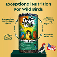 Flockin' cylinder mounted on rod feeder demonstrating secure fit and stability