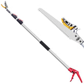 FLORA GUARD front view of full pole pruner showing tool layout and benefit ease