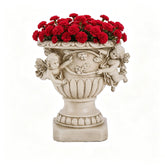 Floryden cherub planter front view showing sculpted detail and décor appeal