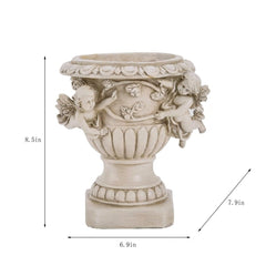 Floryden cherub planter side profile highlighting shape and stability benefit