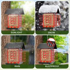 FlowaFoli detail of double suet cages offering extra food options