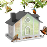 FlowaFoli front view hanging feeder showing colorful panels and sturdy frame for curb appeal