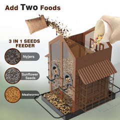 FlowaFoli clear seed window displaying seed levels for convenient refills