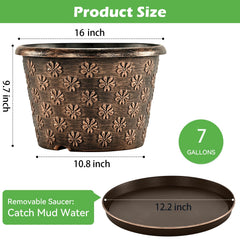 Flowyypo removable saucer detached to show easy cleanup advantage