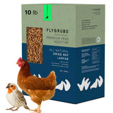 FLYGRUBS front packaging showing product name and weight, convenient storage benefit