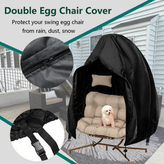 FLYMEI drawstring and buckle detail, secures cover to resist wind